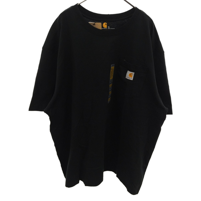 carhartt(カーハート)のCARHARTT カーハート 胸ポケットワッペン付きクルーネック半袖Tシャツ ブラック メンズのトップス(Tシャツ/カットソー(半袖/袖なし))の商品写真