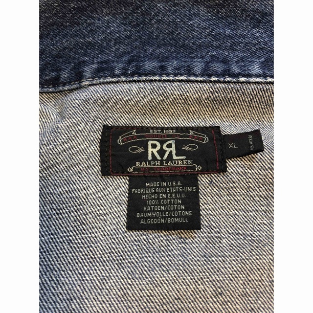 RRL(ダブルアールエル)のRRL/Double RL デニムジャケット ジージャン　XL 大きいサイズ メンズのジャケット/アウター(Gジャン/デニムジャケット)の商品写真