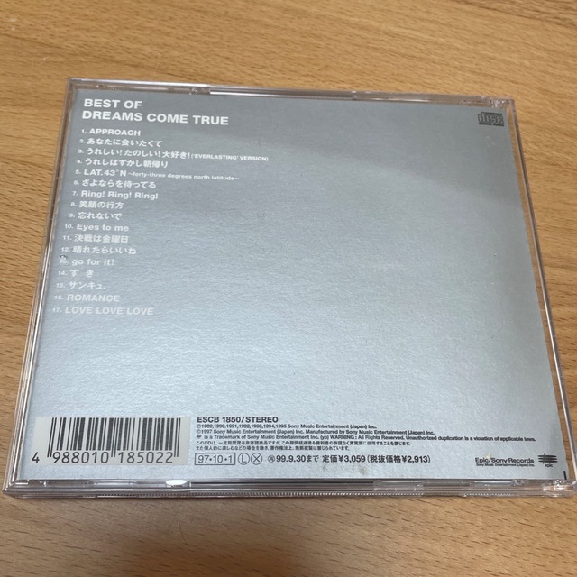 BEST OF DREAMS COME TRUE CDアルバム エンタメ/ホビーのCD(ポップス/ロック(邦楽))の商品写真