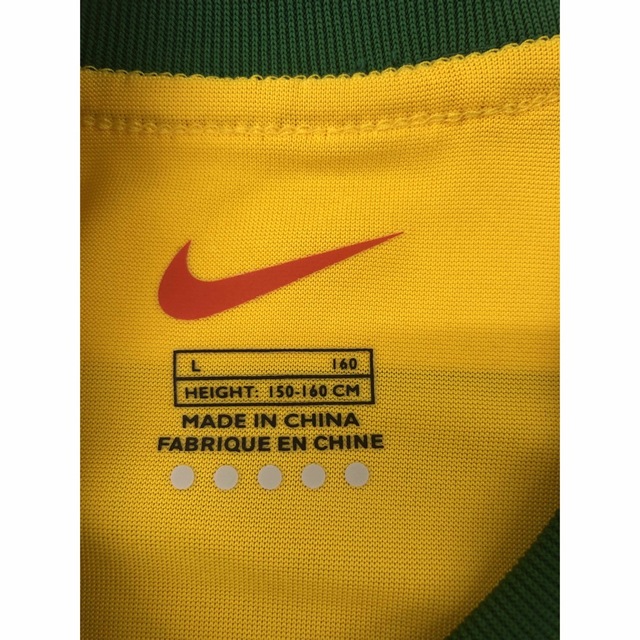 adidas(アディダス)のNIKE JR  2000年ブラジル代表半袖ユニフォーム　160cm スポーツ/アウトドアのサッカー/フットサル(ウェア)の商品写真