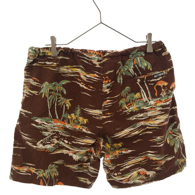 WACKO MARIA(ワコマリア)のWACKO MARIA ワコマリア 18SS ISLAND SEA SHORTS アイランドシー トロピカル柄ショーツ ショートパンツ ブラウン メンズのパンツ(ショートパンツ)の商品写真