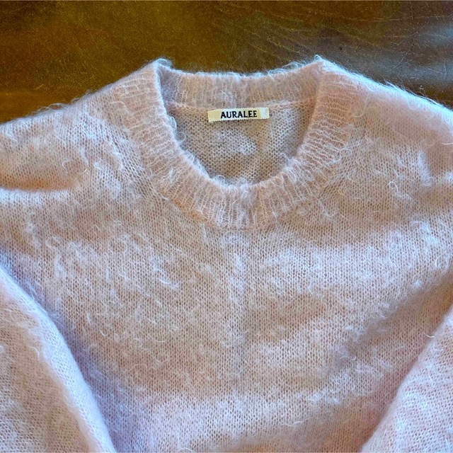 桜 印 AURALEE オーラリー 22AW ニットポロ モヘア 3 美品 | www