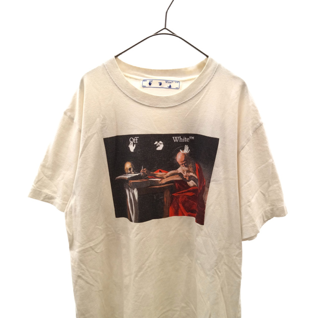 カラー OFF-WHITE カラヴァッジョプリントTシャツ hnF6L-m17827624135 ...