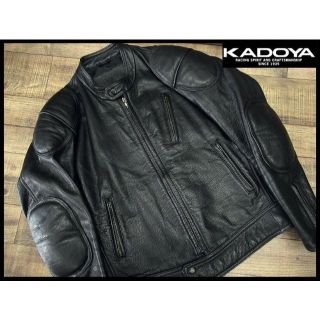 KADOYA - 希少 LLL (3L) 美品 カドヤ パテッド シングル レザー