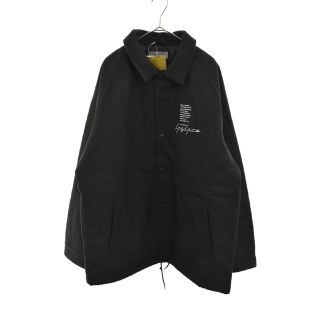 ヨウジヤマモト(Yohji Yamamoto)のYohji Yamamoto ヨウジヤマモト 22AW x NEW ERA Wool Coach Jacket ×ニューエラコラボ バックロゴコーチジャケット ブラック HE-Y90-513-1(フライトジャケット)