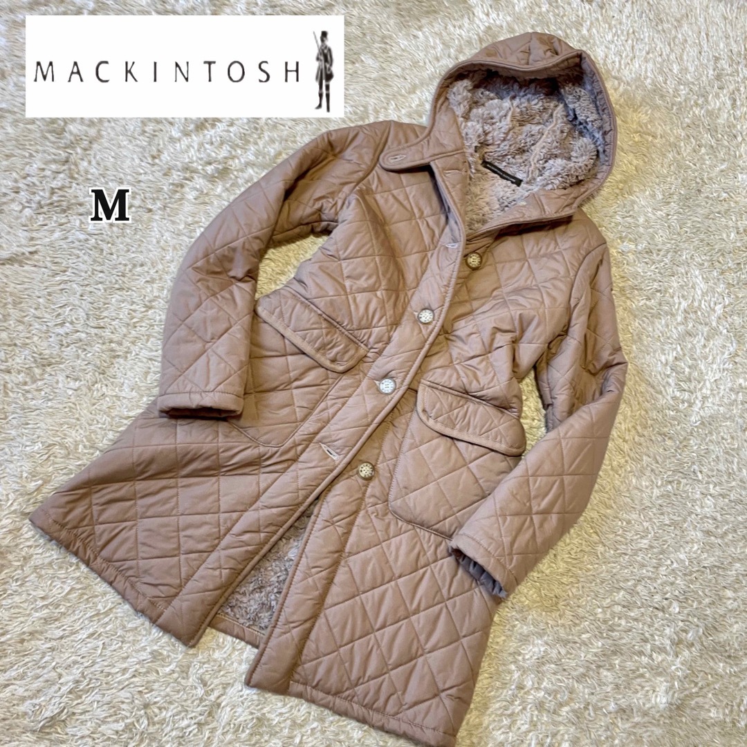 MACKINTOSH(マッキントッシュ)の『美品』マッキントッシュ キルティング コート 裏地ボア ブラウン レディースのジャケット/アウター(ロングコート)の商品写真