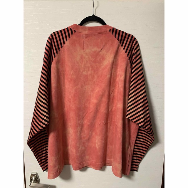 DAIRIKU 22AW heart dyed raglan border - 3
