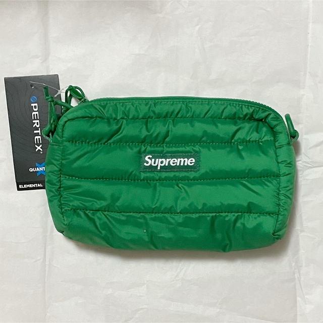 未使用新シュプリームsupreme puffer pouch green 格安人気 64.0%OFF