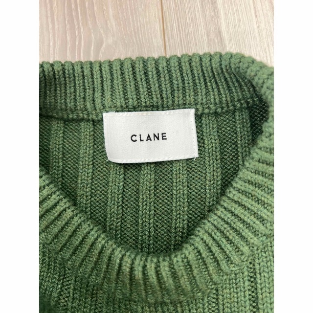 【美品】CLANE クラネ ニット グリーン S