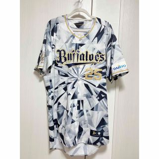 オリックスバファローズ(オリックス・バファローズ)の【サイン入り！未使用】オリックス　オーセンティックユニフォーム　西村　凌　25(応援グッズ)