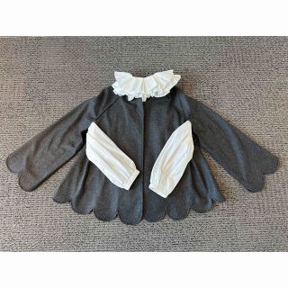 ドゥロワー(Drawer)のシーニュ cygne　スカラップケープ　アウター コート(ポンチョ)