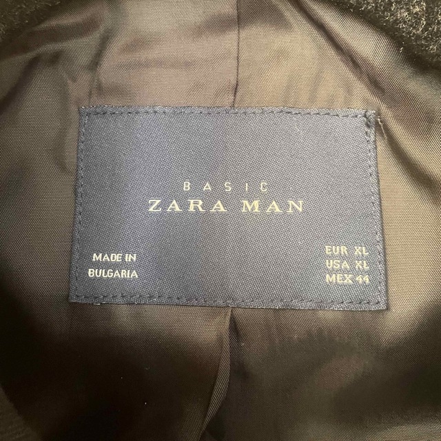 ZARA(ザラ)のZARA メンズコート　ブラック黒 メンズのジャケット/アウター(ピーコート)の商品写真