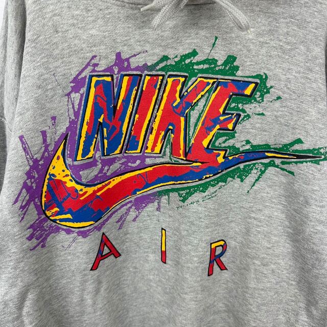 NIKE 銀タグ 90s スウェットパーカー レアカラー 茶 ブラウン 刺繍ロゴ