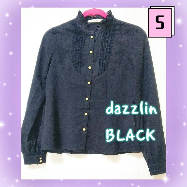 dazzlin(ダズリン)のダズリン　黒ブラウス　シック　ゴシック　ゴスロリ　ロリータ　レディース レディースのトップス(シャツ/ブラウス(長袖/七分))の商品写真