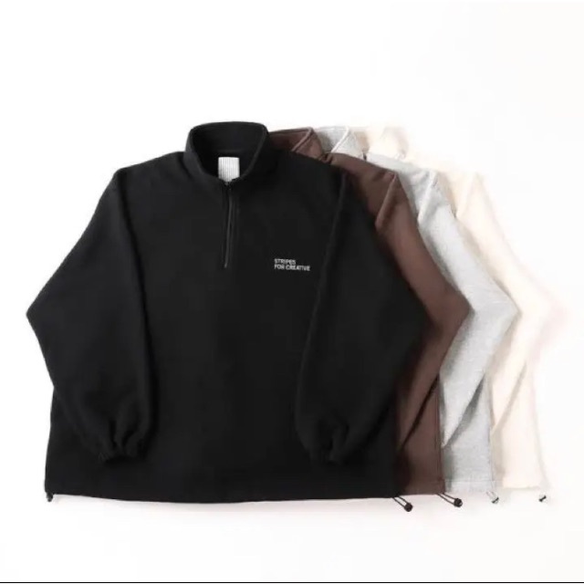 S.F.C HALF ZIP SWEAT 黒 2XL