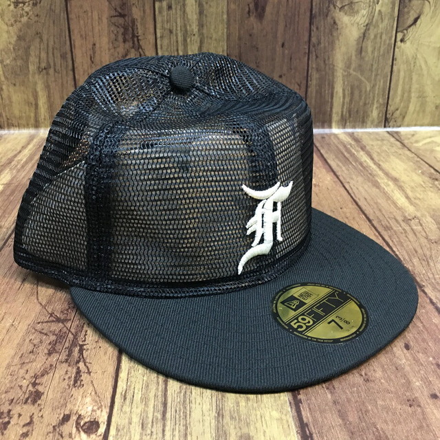 22FW NEWERA × FEAR OF GOD ESSENTIALS Fロゴ フルメッシュ CAP【004】約7cm高さ