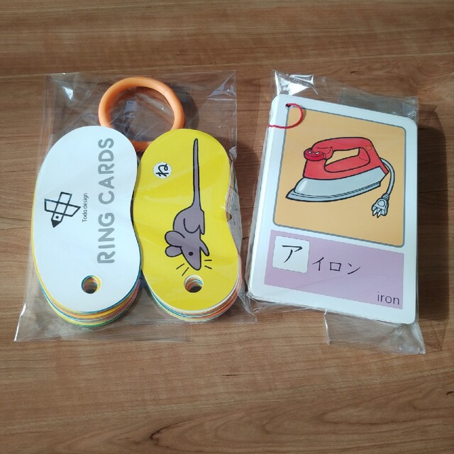 KUMON(クモン)のリングカード　ひらがな　くもん　カタカナカード　セット キッズ/ベビー/マタニティのおもちゃ(知育玩具)の商品写真