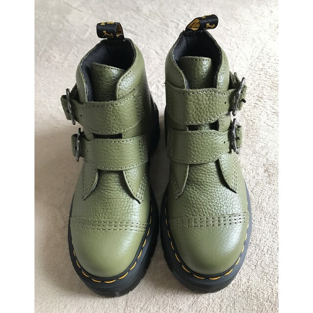 最高級 【Dr.Martenes】DEVON FLOWER 2ストラップ ブーツ 厚底