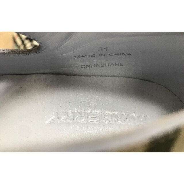 BURBERRY(バーバリー)のバーバリー　Burberry ベビー ヴィンテージ チェックローファー　19.5 キッズ/ベビー/マタニティのキッズ靴/シューズ(15cm~)(ローファー)の商品写真