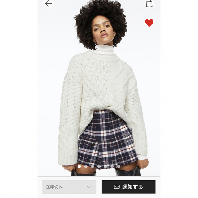 H&M(エイチアンドエム)のH＆M ケーブルニットセーター レディースのトップス(ニット/セーター)の商品写真