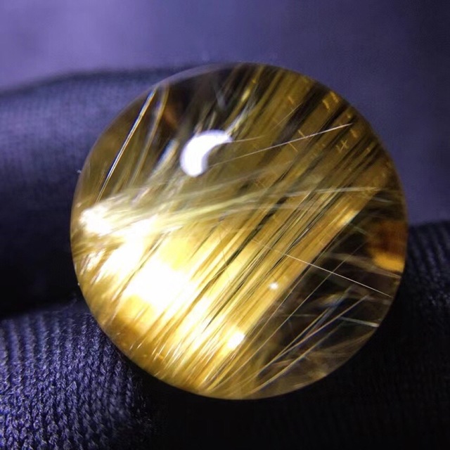 ⭐︎【天然】タイチンクオーツ 丸玉 18.8mm - 各種パーツ