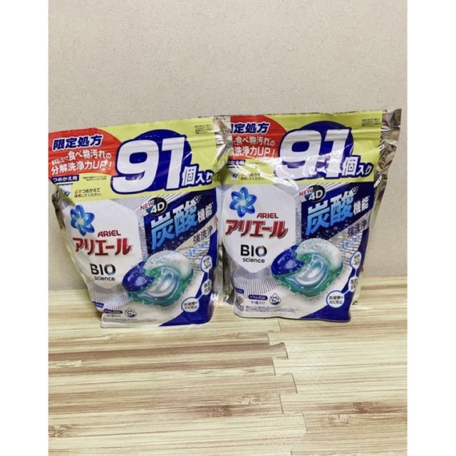 P&G アリエール ジェルボール 4D バイオサイエンス　91個入り×2袋