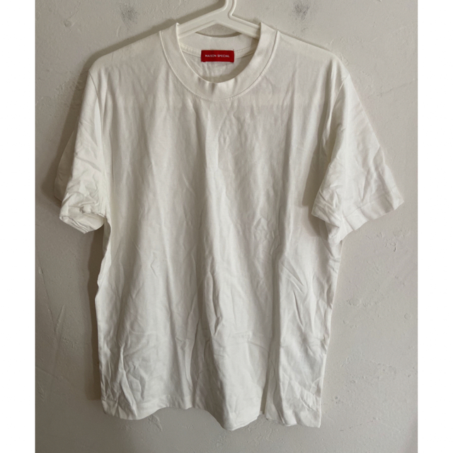極美品 メゾンスペシャル オーバーサイズ 半袖Tシャツ 無地 ホワイト