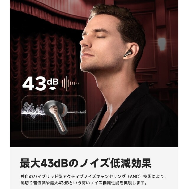 新品未開封 SOUNDPEATS Capsule3 Pro ワイヤレスイヤホン スマホ/家電/カメラのオーディオ機器(ヘッドフォン/イヤフォン)の商品写真