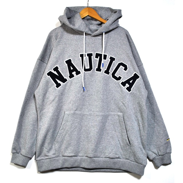 未使用 NAUTICA ノーティカ アーチロゴ パーカー グレー XL