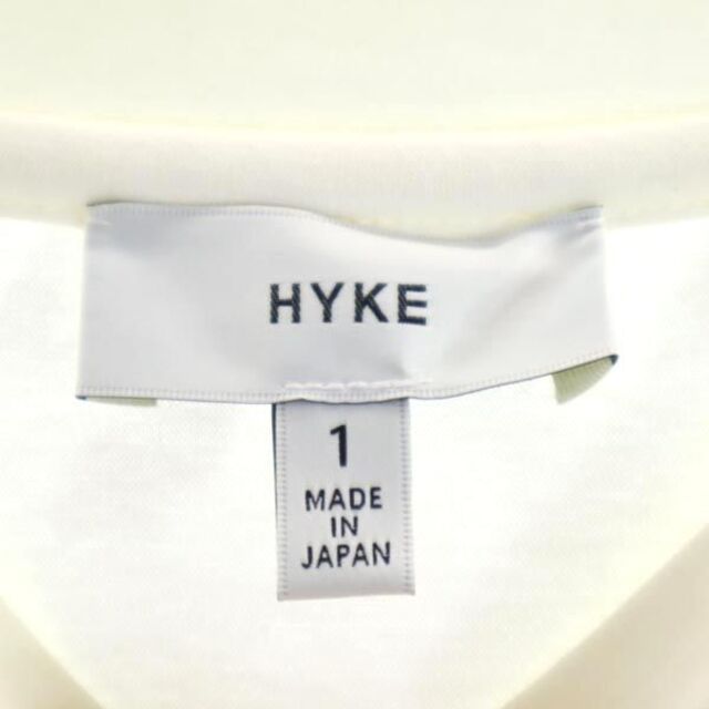 HYKE(ハイク)のハイク ポンチ イレギュラーヘム ロングワンピース 1 ホワイト HYKE 日本製 レディース 【中古】  【230115】 レディースのワンピース(ミニワンピース)の商品写真