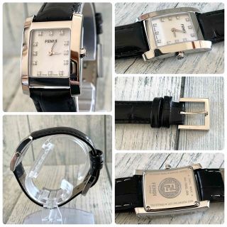 FENDI - 【動作OK】FENDI フェンディ 腕時計 7000L 12P ダイヤ シェル