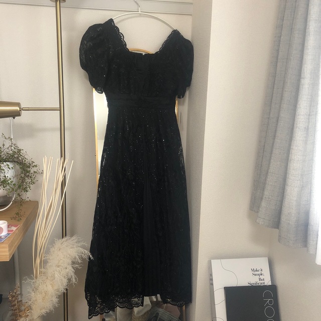 Lily Brown(リリーブラウン)のLily Brown レイヤードシャイニーグラスドレス レディースのフォーマル/ドレス(ロングドレス)の商品写真