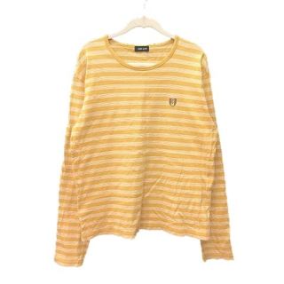 コムサイズム(COMME CA ISM)のコムサイズム Tシャツ カットソー 長袖 クルーネック ボーダー 黃 ■MO(Tシャツ/カットソー(七分/長袖))