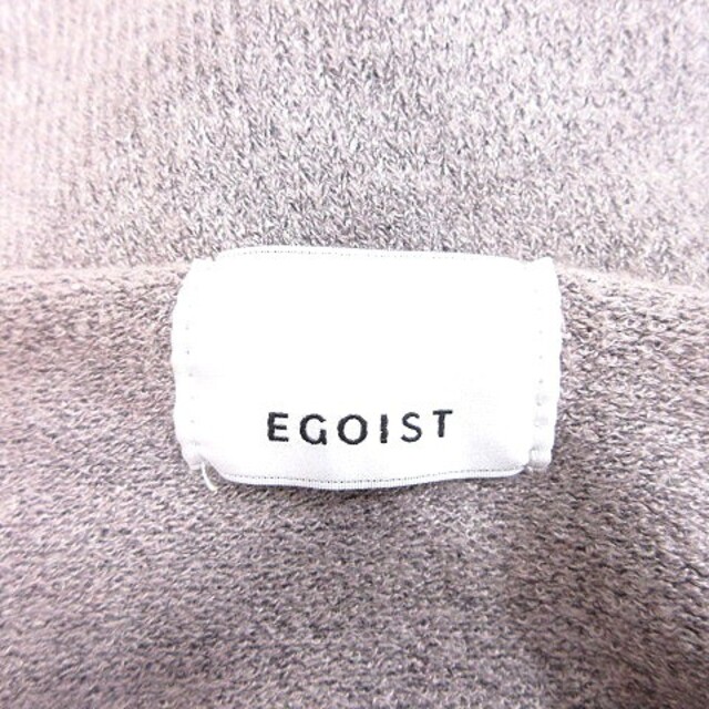 EGOIST(エゴイスト)のエゴイスト ニットセーター ケーブル フレアスリーブ 九分袖 グレー レディースのトップス(ニット/セーター)の商品写真
