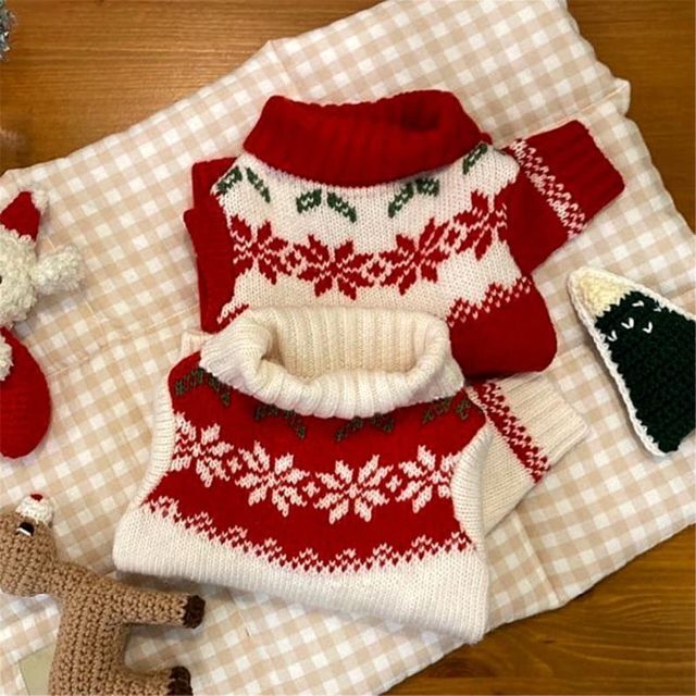YONGOTEN 犬服 セーター 冬 クリスマス 犬の服 ドッグウェア ニットセ