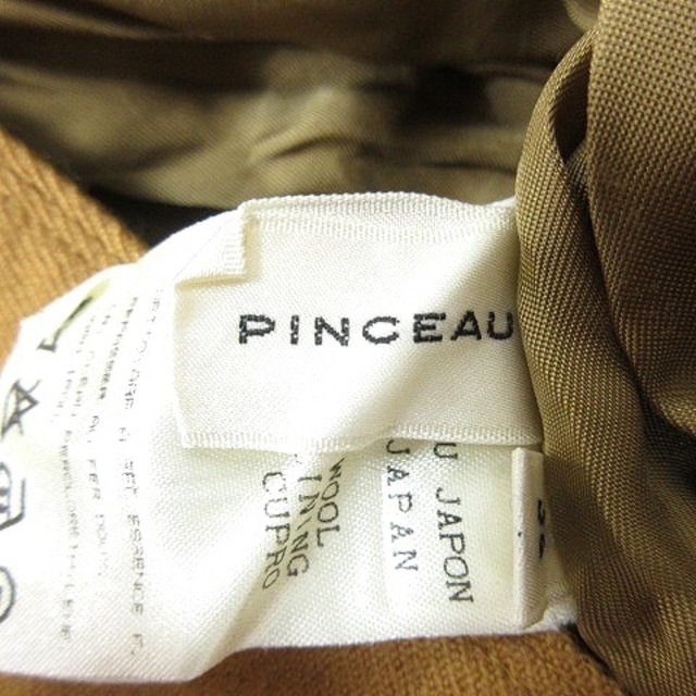 PINCEAU(パンソー)のパンソー Pinceau タイトスカート ミニ ウール M 茶 ブラウン /MN レディースのスカート(ミニスカート)の商品写真