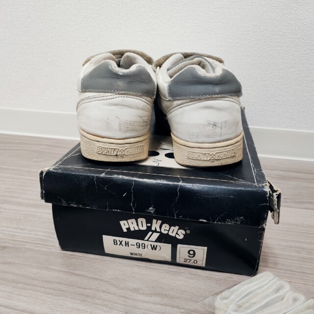 BOUNTY HUNTER(バウンティハンター)のバウンティハンターＸプロケッズ　スニーカー　90S　ベロクロ　ホワイト メンズの靴/シューズ(スニーカー)の商品写真
