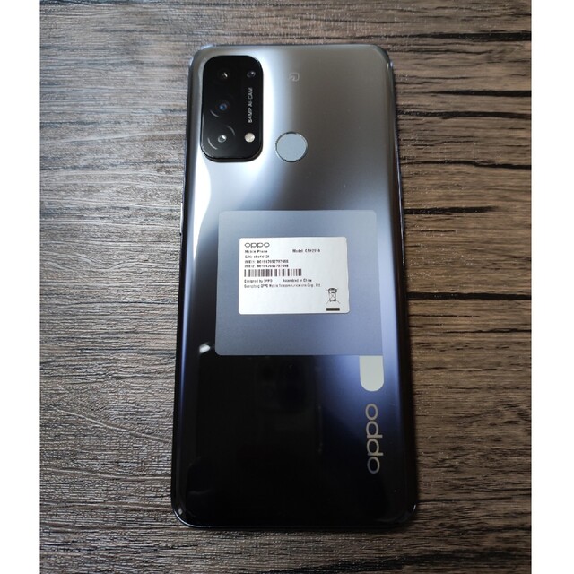 【新品】OPPO Reno5 A CPH2199 シルバーブラック