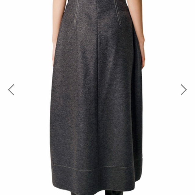 【LE CIEL BLEU】Wool Melton Jersey Skirt