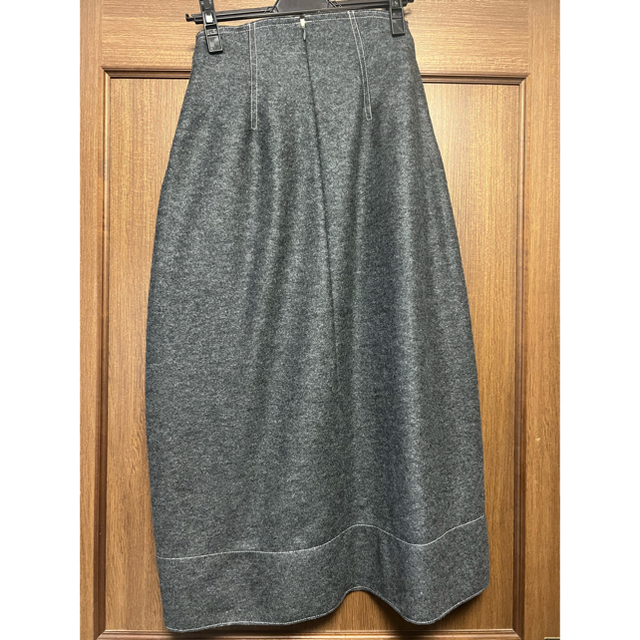 【LE CIEL BLEU】Wool Melton Jersey Skirt