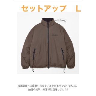 ワンエルディーケーセレクト(1LDK SELECT)のennoy NYLON PADDED COCOA BROWN L エンノイ(ナイロンジャケット)