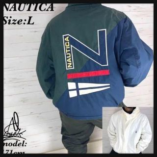 ノーティカ　nautica ナイロンジャケット　グリーン