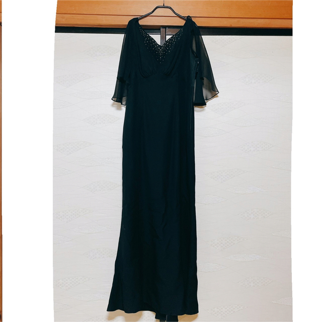 【86,000円】東京ソワール　ブラックマーメイドドレス