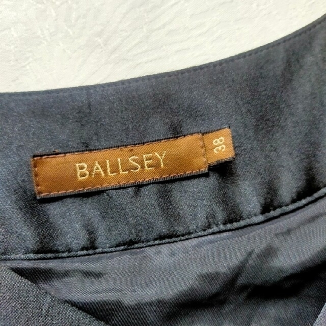Ballsey(ボールジィ)の【BALLSEY】ベロアワンピース　シルク　ブラック　38 レディースのワンピース(ロングワンピース/マキシワンピース)の商品写真