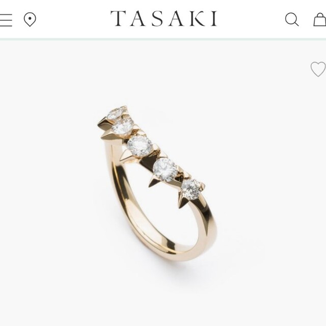 TASAKI(タサキ)のふーちゃん様専用 TASAKI チャッティープラント リング k18 レディースのアクセサリー(リング(指輪))の商品写真