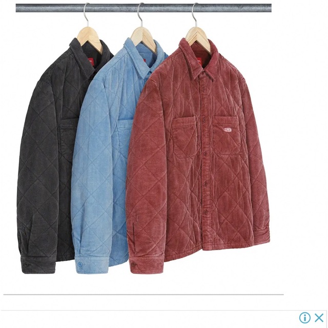 Supreme - Supreme Quilted Corduroy Shirt シャツジャケットの通販 by