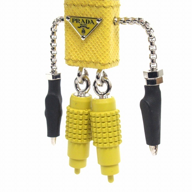 PRADA(プラダ)の極美品 プラダ PRADA ロボット ジュエリー サフィアーノ ピアス ◆１ メンズのアクセサリー(ピアス(両耳用))の商品写真