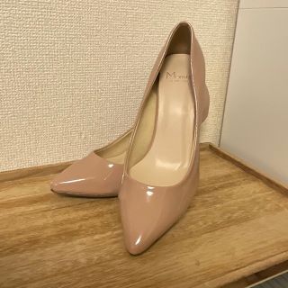 メヌエ(Menue)の【美品】8cmエナメル調パンプス／ピンク(ハイヒール/パンプス)