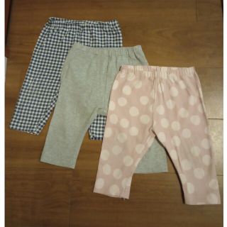 ユニクロ(UNIQLO)のユニクロ　七分丈　レギンス　90cm(パンツ/スパッツ)