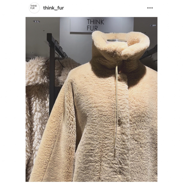 SeaRoomlynn(シールームリン)の  THINK FUR Rex Like Fur Cocoon Coat レディースのジャケット/アウター(毛皮/ファーコート)の商品写真